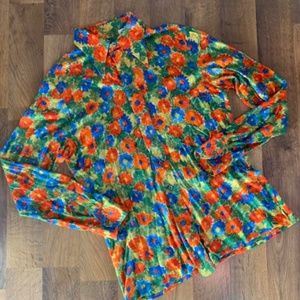 Vintage Floral Button Down
